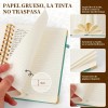 2pcs Libreta Pasta Dura, Cuaderno Profesional Libreta Verde Medianoche