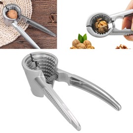 Nut Crackers, Walnut Cracker Heavy Duty Shell Cracker with Walnut Needle Rackers Tools Funnel Walnut Pliers Nutcracker Pecan Walnut Plier Clip Tool