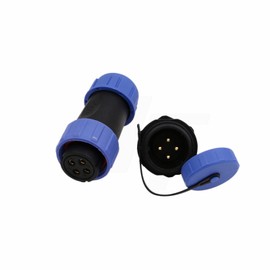 HangTon HE21 4 Pin Power Circular Waterproof IP68 Connector Female Male for Industrial Electrical Automotive Marine Devices