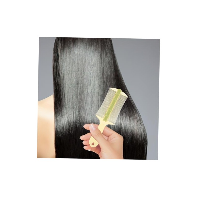 Peines Anticaspa de Plástico con Mango Ergonómico, Doble Cara, 6