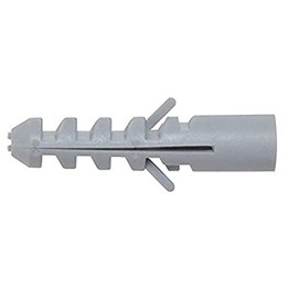 Merriway BH05543 (100 Pcs) Heavy Duty Rimless Nylon Hardwall Concrete Anchor Wallplug, Grey M10 x 50 mm - Pack of 100 Pieces