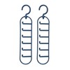 Premier Housewares Tie Organiser - Indigo, Set of 2