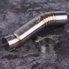 KIMISS Stainless Steel Motorcycle Exhaust Centre Pipe Link Connect for