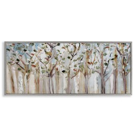 Stupell Industries Bare Branch Trees Birch Forest Fall Twigs Abstract Painting, Design by Susan Jill, Grey, 24 x 10