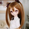 Doll Hair Wig, Mesh Long Curly Replacement for 1 3Doll