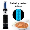 BOROCO 0-28% Salt Content Refractometer Brix Meter Salinity Meter for