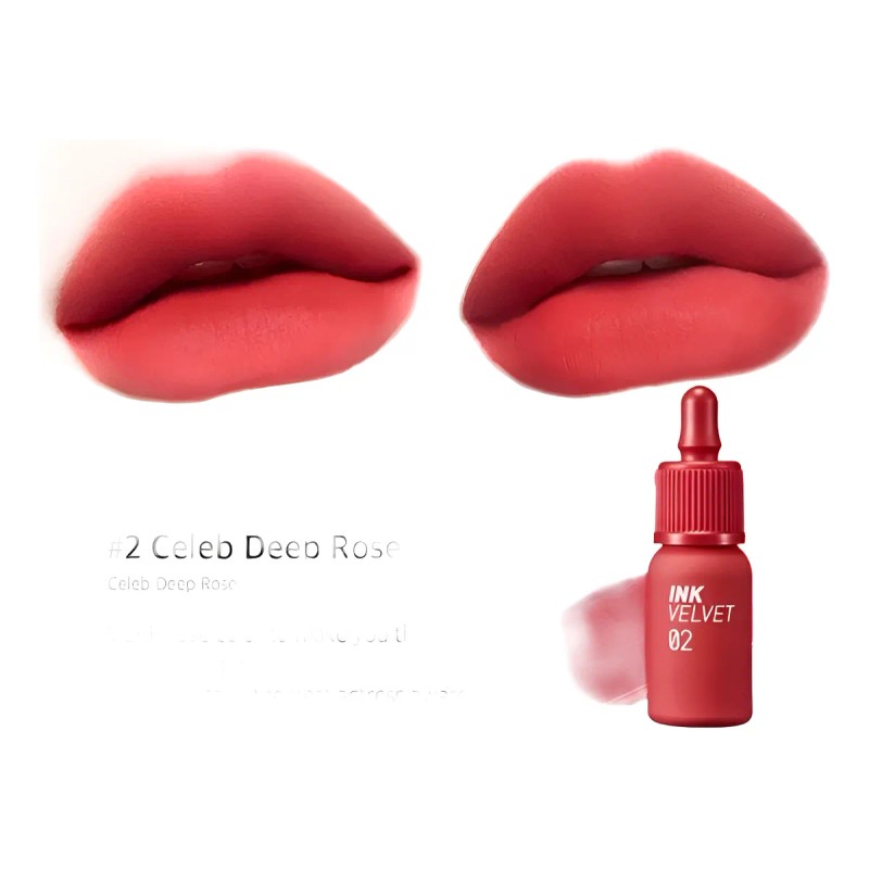 Peripera Ink Velvet 02 Celeb Deep Rose 4g Aterciopelado