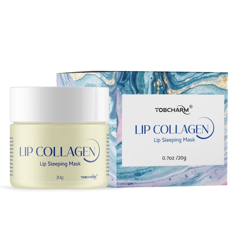 Lip Sleeping Mask (20g), Collagen Lip Mask Overnight, Lip Plumper