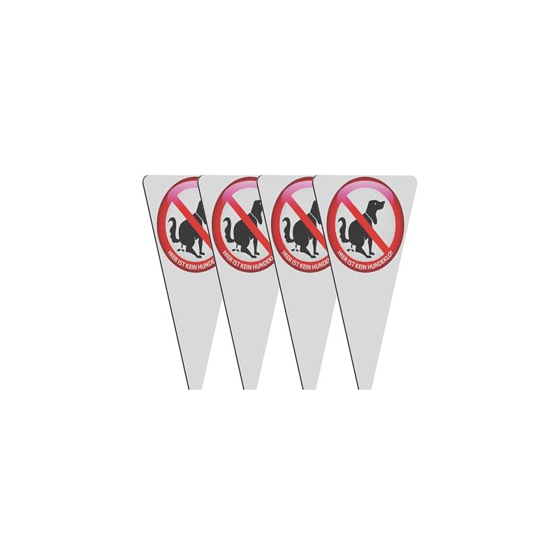 SCHILDER Systeme Plug-in Sign "Kein Hundeklo" Sign, Safety Sign -