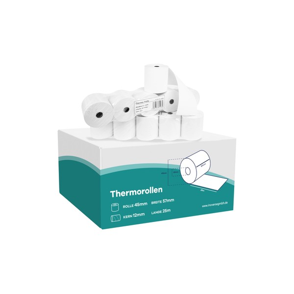 Inoverse EC-Cash Thermal Rolls 57 mm x 45 mm x