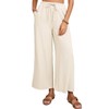 Fiona Jolin Womens Cotton Linen Pants Summer Casual Beach Pants