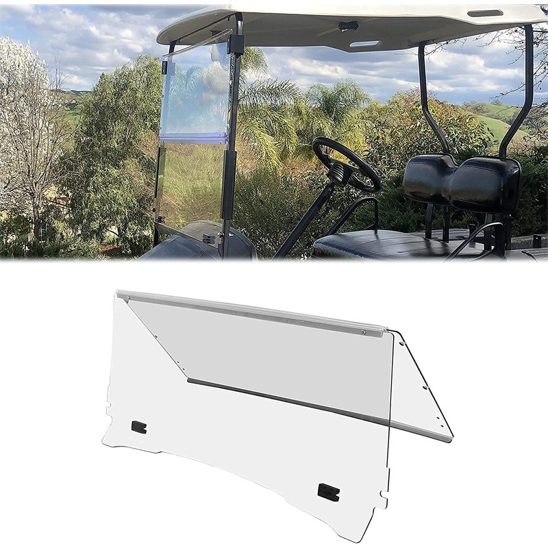 HECASA Windshield Compatible with 1994-2014 EZGO TXT & Medalist Gas