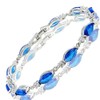 RIZILIA Tennis Bracelet & Marquise Cut CZ [Simulated Blue Sapphire]