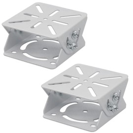 heizi CCTV Bracket, Set of 2, Camera Mounting Bracket, Angle Adjustment, Security Camera, Surveillance Camera, Mounting, Base, Fixing Bracket, Trouble Prevention, White