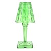 LED Crystal Table Lamp Transparent Prism Dimmable Desk Lamp USB