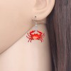 TIZURO Acrylic Cute Sea Crab Earrings Hawaiian Fun Summer Beach