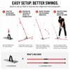 Golf Swing Alignment Trainer for Practice – Adjustable Fiberglass Rod