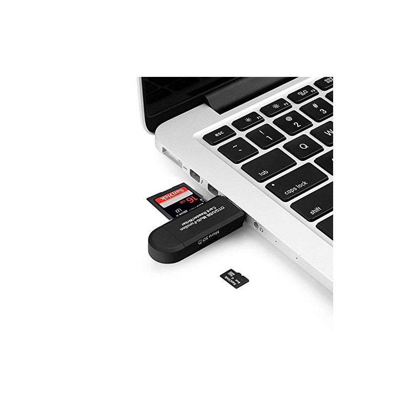 NDOOL Lector de Tarjeta USB 2.0, Micro USB, 2 en