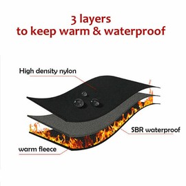 AIMALL Winter Warm Waterproof Ski Gloves Thermal Outdoor Windproof Full-Finger Touch Screen Gloves Unisex Non-Slip Gel Padded Gloves for Cycling Hiking Snowboarding