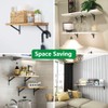 6 Pack Wall Mounted Shelf Brackets, Triangle Shelving Brackets, 6
