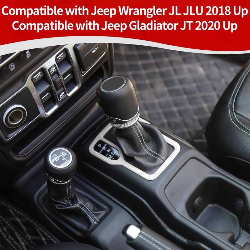 RT-TCZ for Wrangler JL White Gear Shift Trim Cover Frame