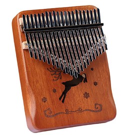 SHGarden Kalimba Thumb Piano 21 Keys Portable Mbira Finger Piano Advanced Solid Wood Musical Instrument with Tune Hammer and Study Instruction for Kid Adult Beginners Professional SH0044
