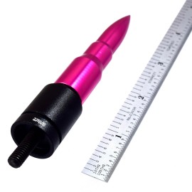 Unbranded Pink Bullet Style Stubby Aluminum Antenna "4  AM FM For Nissan Frontier & Titan