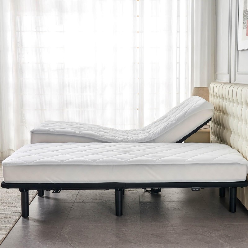 Kingnex Split California King Mattress Topper for Adjustable Bed 2