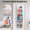 Bounlgsr 6 Large Hanging Yarn Storage Organizer with Double Zippers,10