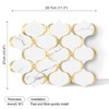 OYASIMI 10 Sheet Glossy Arabesque Peel and Stick Backsplash Tile,