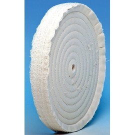 Eastwood Soft Loose Muslin Buffing Wheel 80 Ply Thick Buff 8 X 1/2 in. Spiral Sewn Loose Flexible Wheel Coarse and Cutting On All Materials