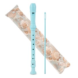 Mtzmy Recorder for Children, Beginners, Soprano, German Fingering, 8-Hole Flute for Adults, Recorder with Case, Cleaning Pen and Instruction Manual (2 Blue Bird)