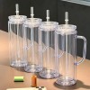 16oz/20oz Pre-drilled Plastic Snow Globe Bottle with Clear Colourful Lid