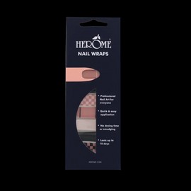 Herôme Nail Wraps Vintage Pink Pattern