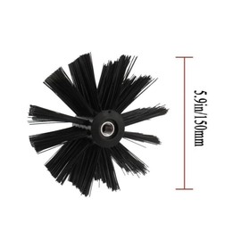 Rotary Long Handled Soft Rod Chimney Brush, Flexible Cleaning Hexagonal Rods Fireplace Chimney Cleaner Brush Accessories