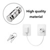 Pack of 2 Fridge Locks, No Drilling, YAIYEFU Window Lock