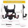 OwnMy Cast Iron Cat Key Holder Decorative Wall Coat Hooks