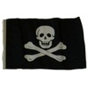 Jolly Roger Pirate No Patch 12"x18" Sleeved Polyester Garden Flags