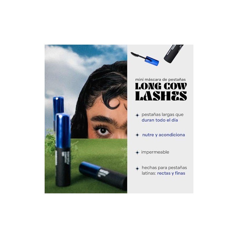 Sarelly MINI MÁSCARA WATERPROOF LONG COW LASHES black MINI MÁSCARA