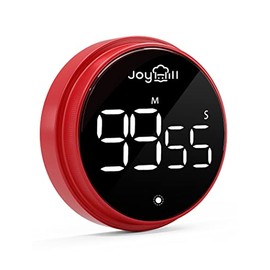 Timers, Timer for Kids, Digital Kitchen Timer Magnetic with Large LED Display, Volume Adjustable Countdown/up Clock for Cooking, Teaching, Classroom Study, Fitness and Oven（Red）