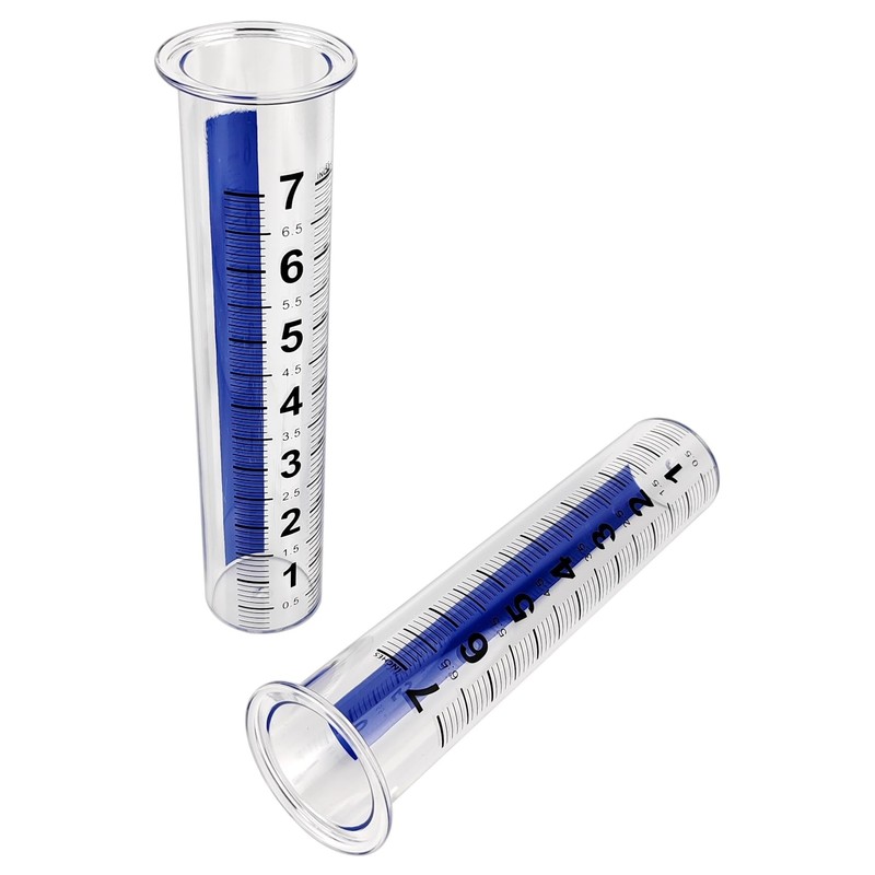 ZHJISHGUO 1 Pcs 7-Inch Capacity Plastic Rain Gauge Tube, Outdoor