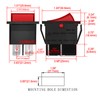 Heschen Rocker Switch ON-Off DPST 4 Terminals Red Light 16A