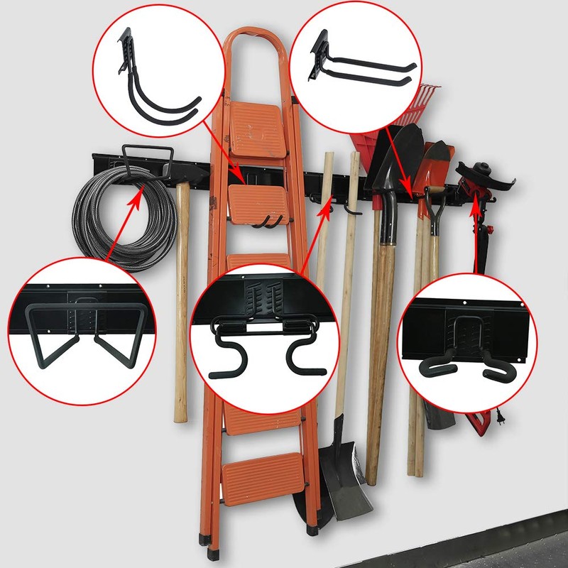 Wallmaster 15 PCS Tool Storage Rack, Garage Storage Wall Mount