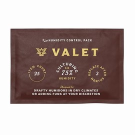 Valet 75% Two-Way Humidity Pack for Wood Container, Prevents Leaks and Controls Moisture with Natural Craft Paper Design, Resealable Bag