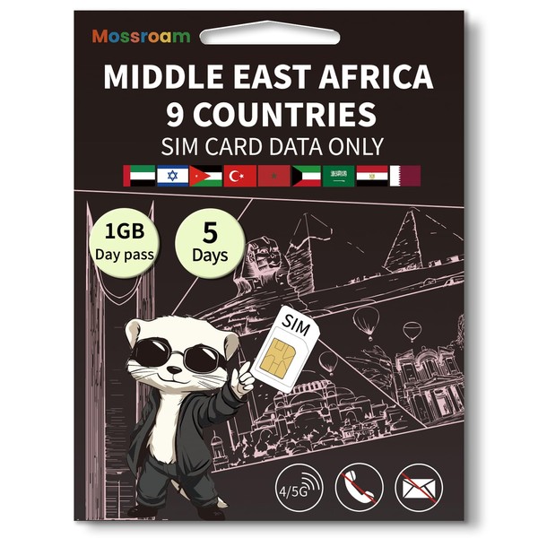 3-in-1 SIM Card for 9 Countries in The Middle East