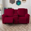 Unbranded Recliner Loveseat Cover with Middle Console Sofa slipcover, Stretch