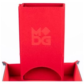 Metallic Dice Games FanRoll Fold Up Dice Tower: Red, Role Playing Game Dice Accessories for Dungeons and Dragons