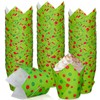 JarThenaAMCS 200Pcs Christmas Tulip Cupcake Liners Red Green Dots Muffin