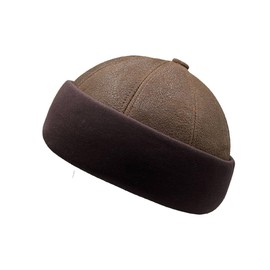 100% Real Genue Lambskin Suede Leather Baseball Cap Hat Sport Visor (Grey)