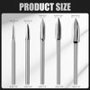 MOAZIFI 5-Piece Carving Tool Set for Lathe, Wood Cutter Accessories